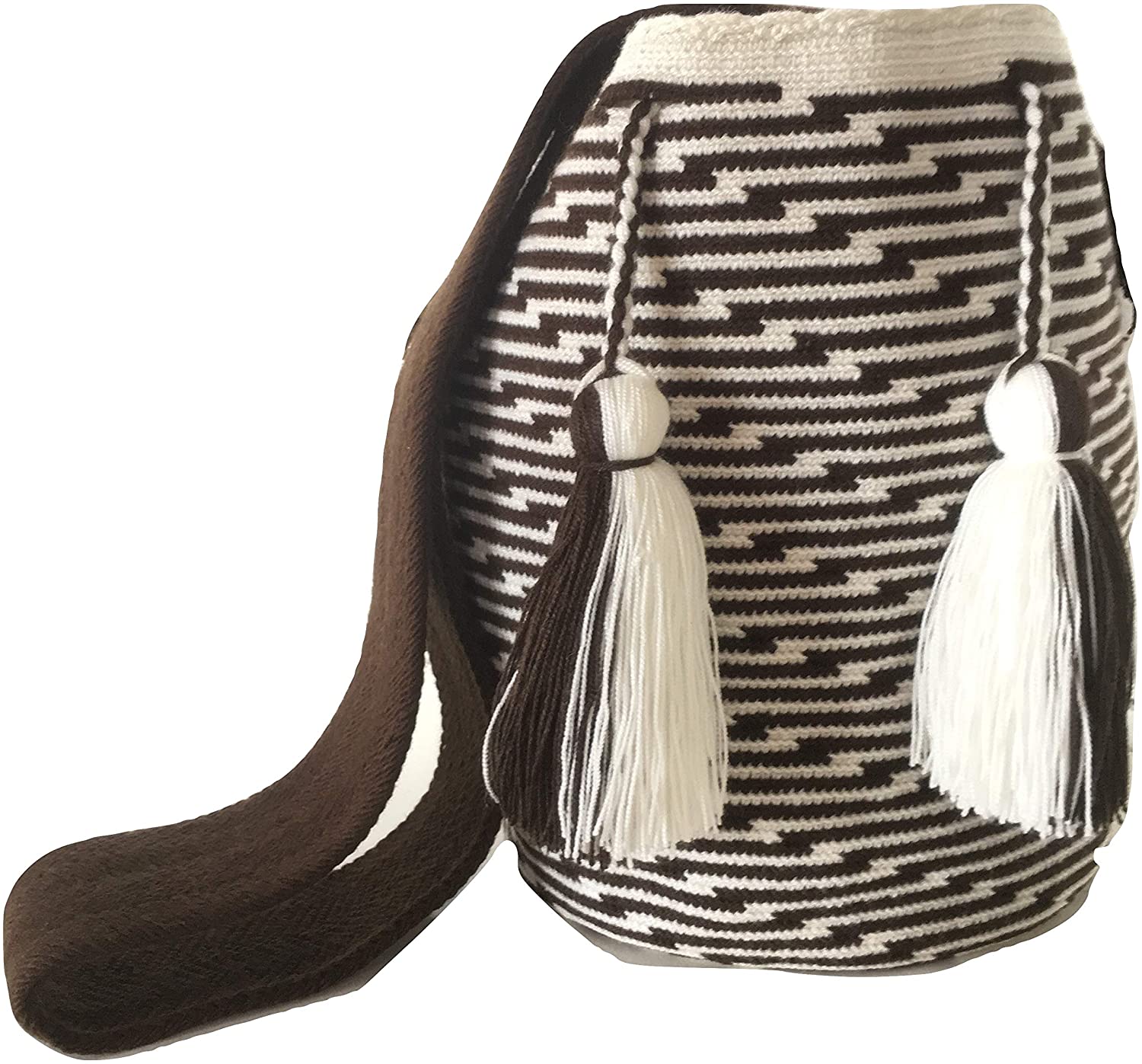 Price:$59.99 Wayuu Cute Crossbody Bags for Women Tribal Shoulder Crochet Handwoven Mochila (DESIGN) (jerottaa)  Handbags   