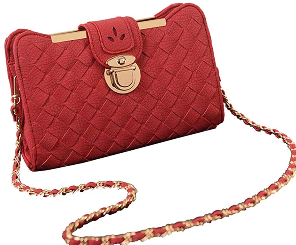 Price:$19.99    YQueen Womens Handbags Purses Ladies Satchel Shoulder Evening Tote Bag (red)  Clothing