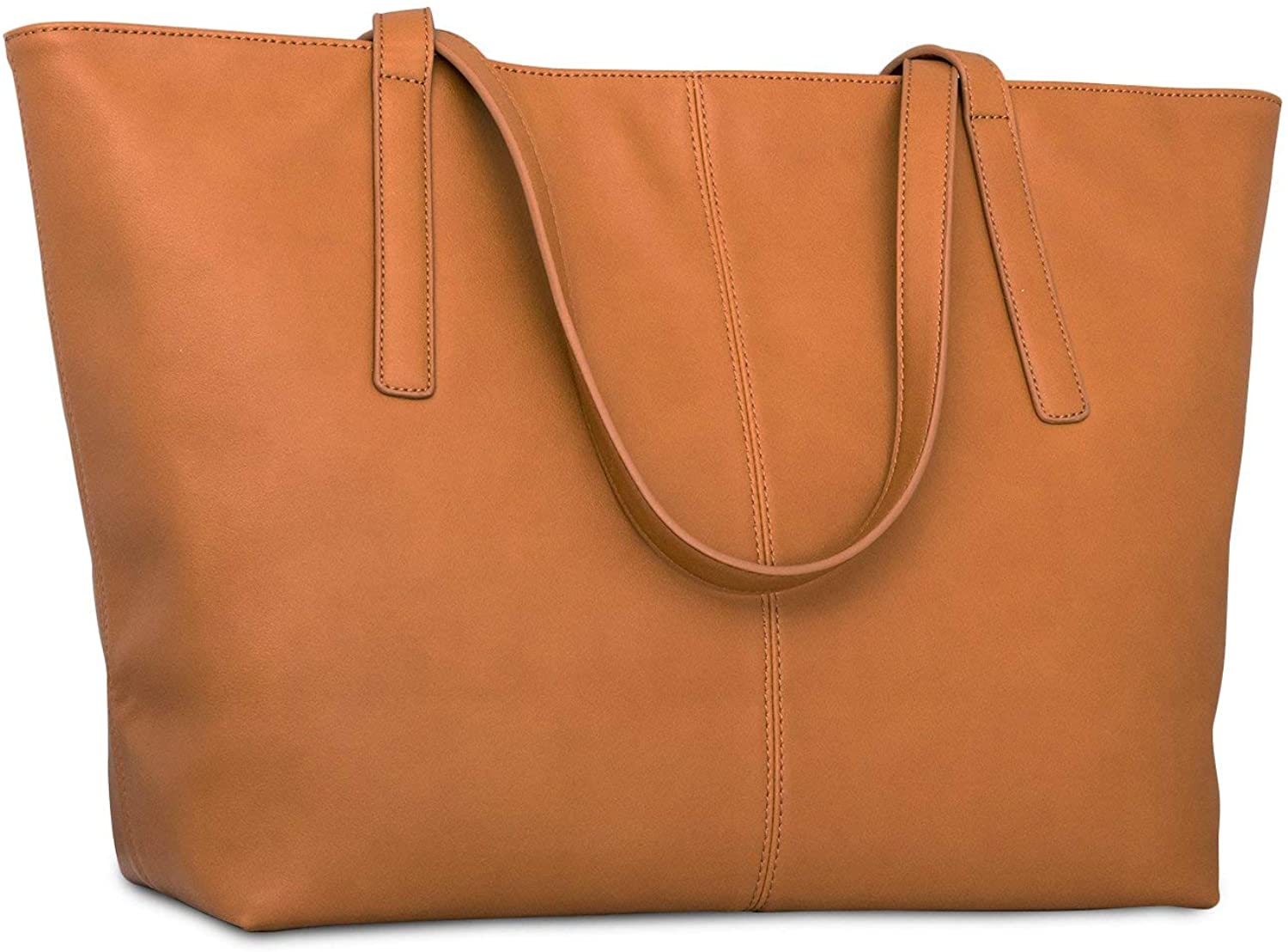 Price:$39.95    Handbag Shopper Tote Bag Women Brown - Expatrié - Big Shoulder Bag Vegan Leather  Clothing