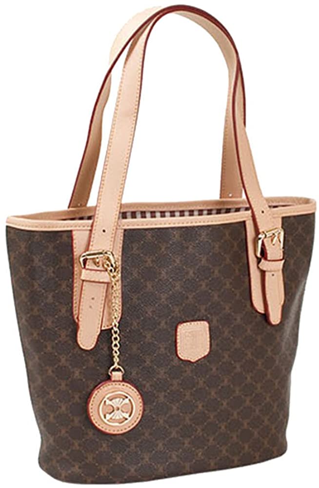 Price:$84.90 Violett-Handbags Leather Accents Bucket Bag (Beige)  Handbags   