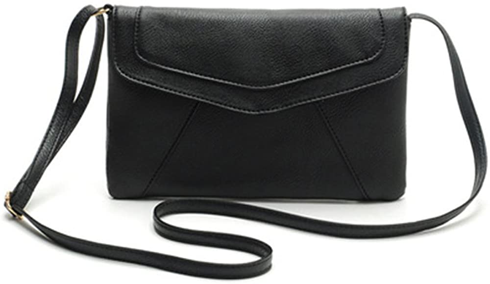 Price:$10.99 ZOONAI Womens Small Leather Envelope Crossbody Shoulder Bag Purse  Handbags   