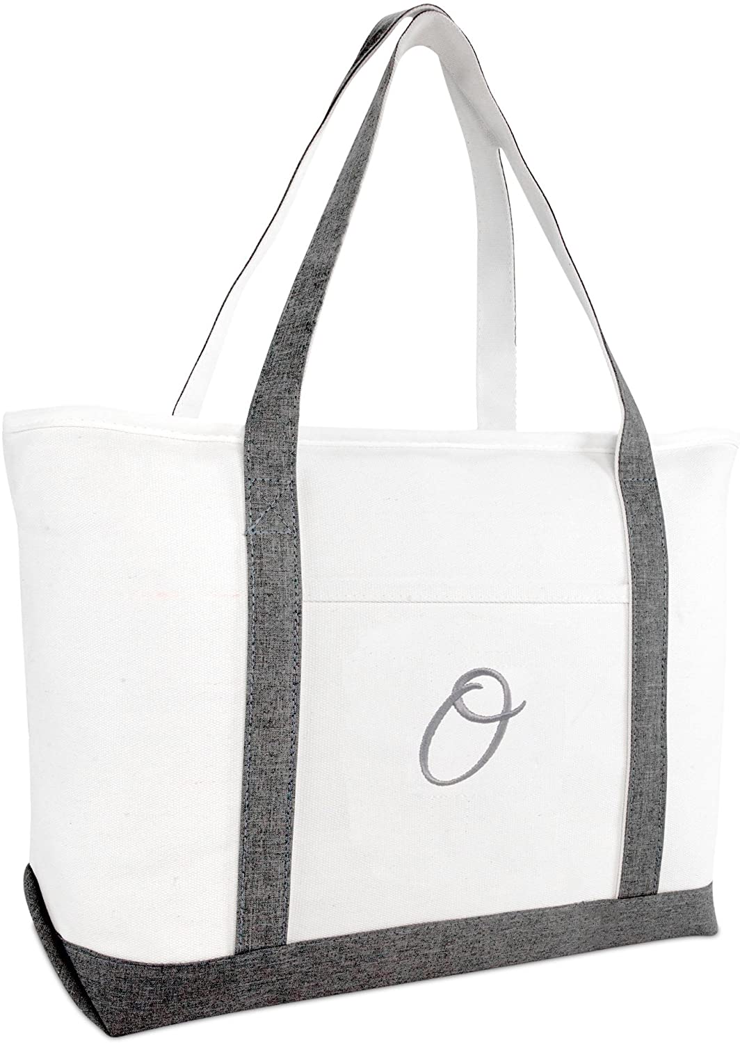 Price:$19.99    DALIX Beach Tote Bag Personalized Gifts for Women's Shoulder Bags Gray O  Clothing