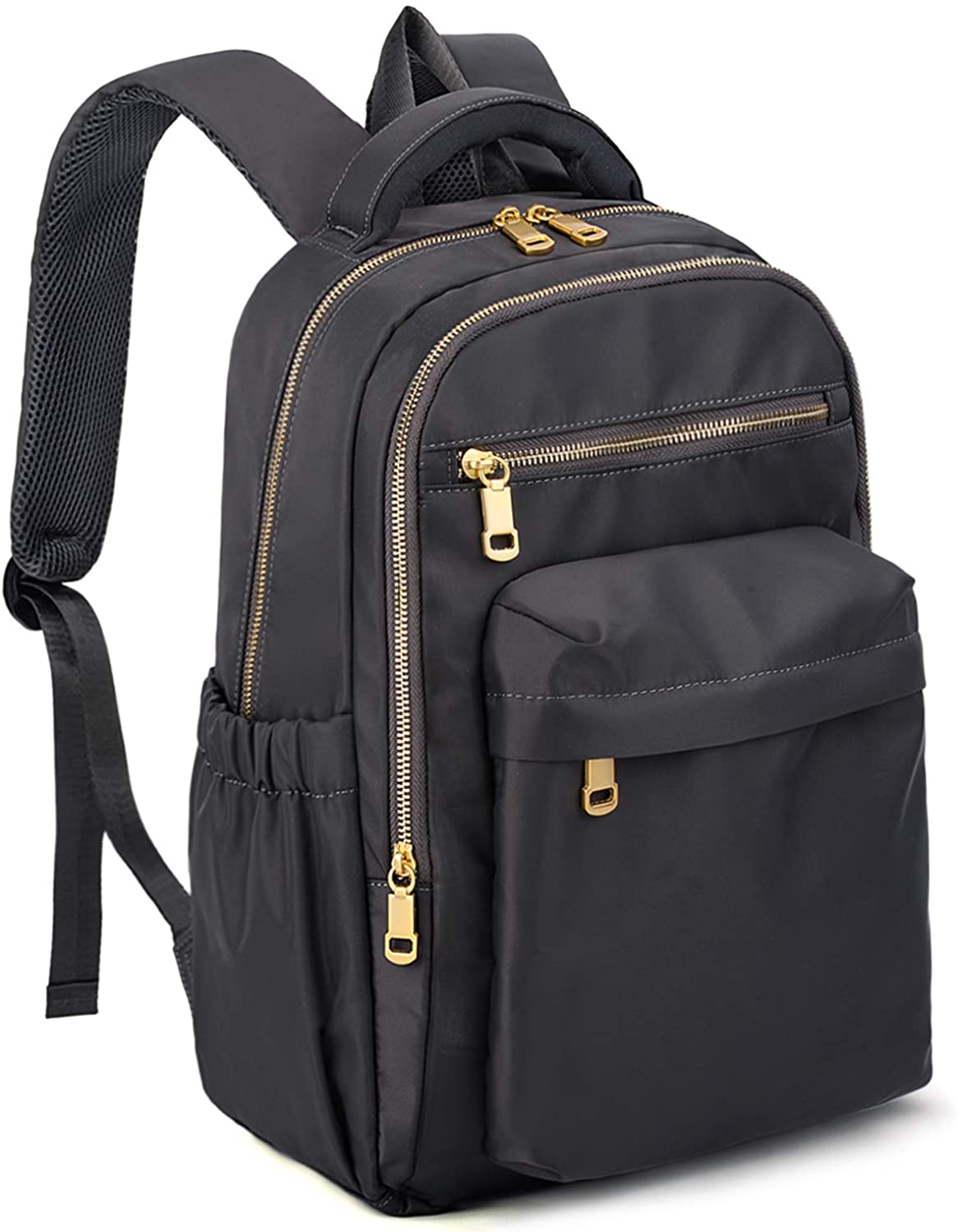 Price:$32.99    Backpack Purse for Women Waterproof Nylon Ladies Rucksack Girls School College Bookbag Shoulder Purse Grey  Clothing