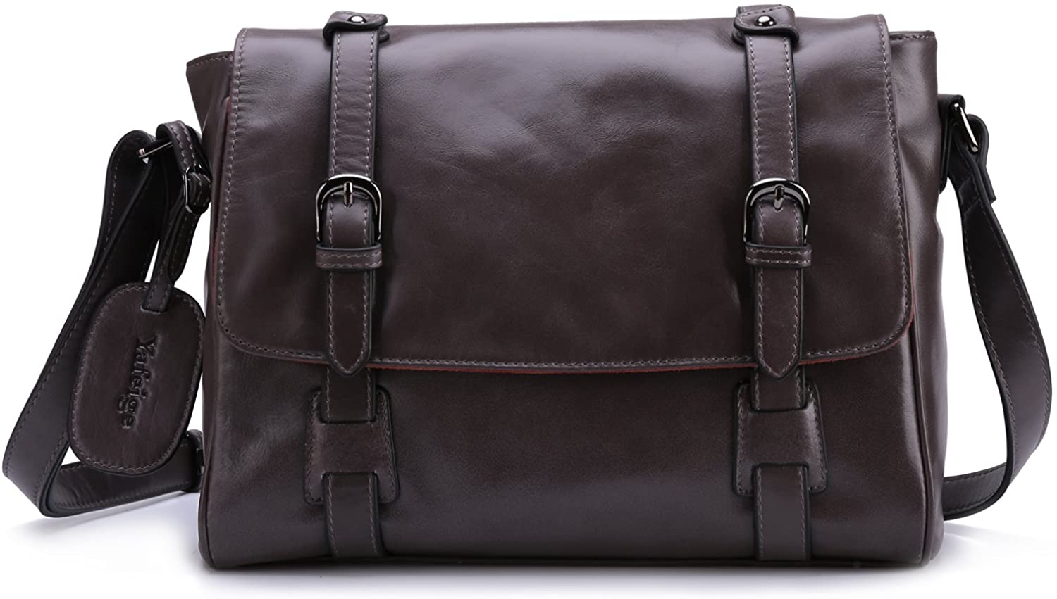 Price:$73.99    Yafeige Small Vintage Satchel Leather Handbags Traveling Purse Messenger Shoulder Crossbody Bag for Women(Gray)  Clothing