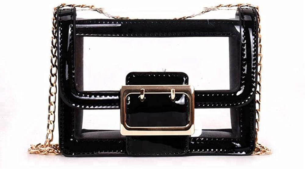 Price:$17.90    Clear Purse Women's Clear Cross Body Messenger Shoulder Bag Purse, Adjustable Strap, NFL Stadium Approved  Clothing