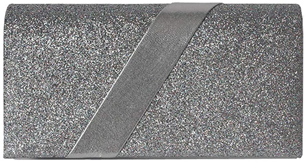 Price:$12.99 New Fashion Purse Women Messenger Bags Solid Luxury Silver Evening Bag Glitter Woman Shoulder Handbag Party Casual Day Clutch  Handbags   