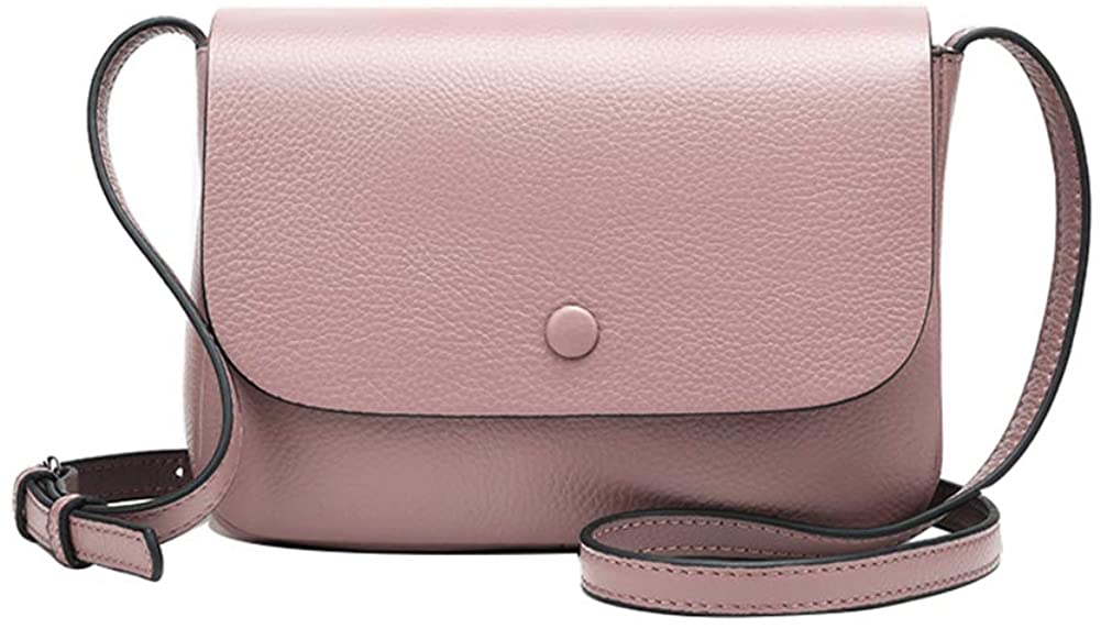 Price:$35.99    Ainifeel Women's Genuine Leather Small Shoulder Handbags Satchel Hobo Bags (Small 8.25'' (W) x 3.5''(D) x 6.25''(H), Nude pink)  Clothing