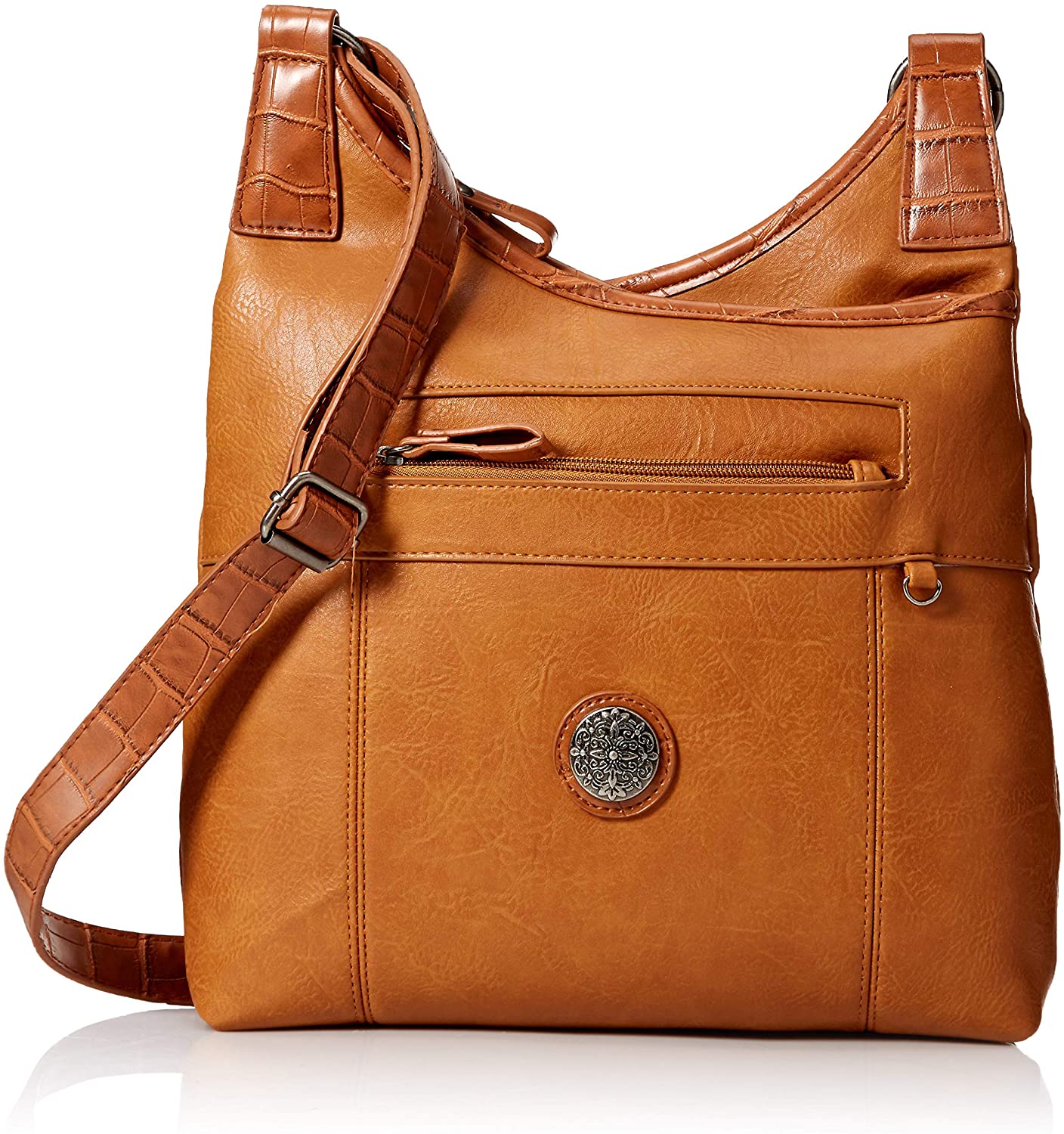 Price:$33.66 Bueno of California Mixed Media Shoulder, sp camel/tan  Handbags   
