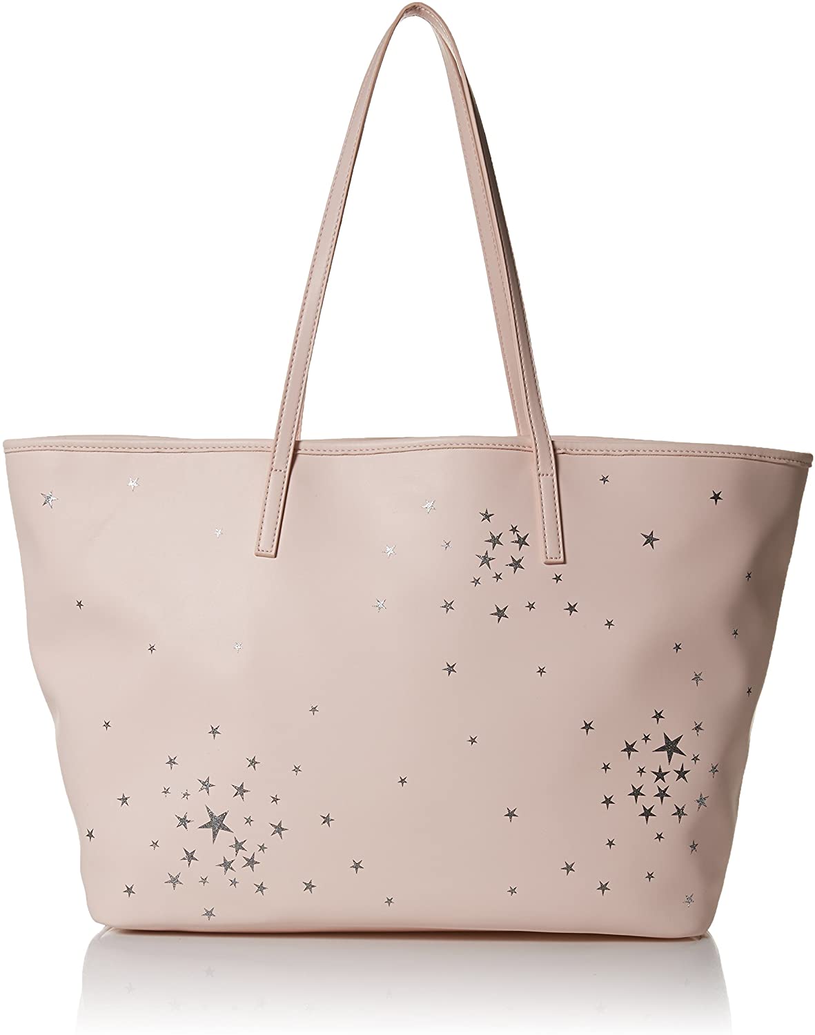 Price:$74.47    Dear Drew by Drew Barrymore on The Go Vegan Leather Celestial Tote Bag, perfect pink  Clothing