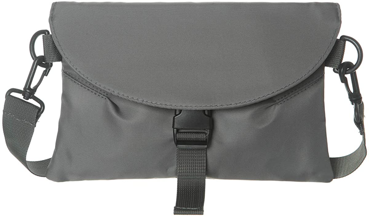 Price:$14.99 Nylon Small Crssobody Bag Shoulder Handbag Travel Wallet For Women (Grey)  Handbags   