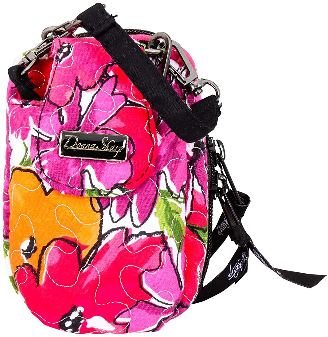 Price:$0.00 Donna Sharp Cell Phone Purse Crossbody Shoulder Bag for Women Ladies and Girls (Malibu Flower)  Handbags   