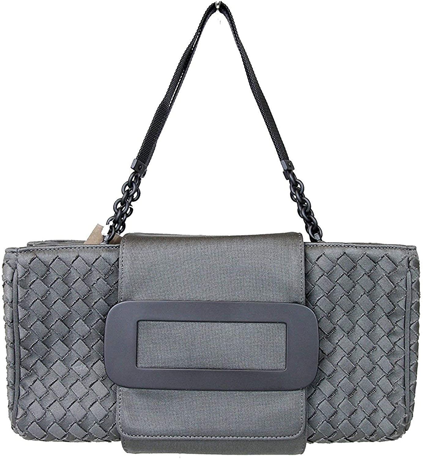 Price:$1145.00    Bottega Veneta Women's Gray Fabric Intrecciato Evening Tote Bag 309348 1300  Clothing