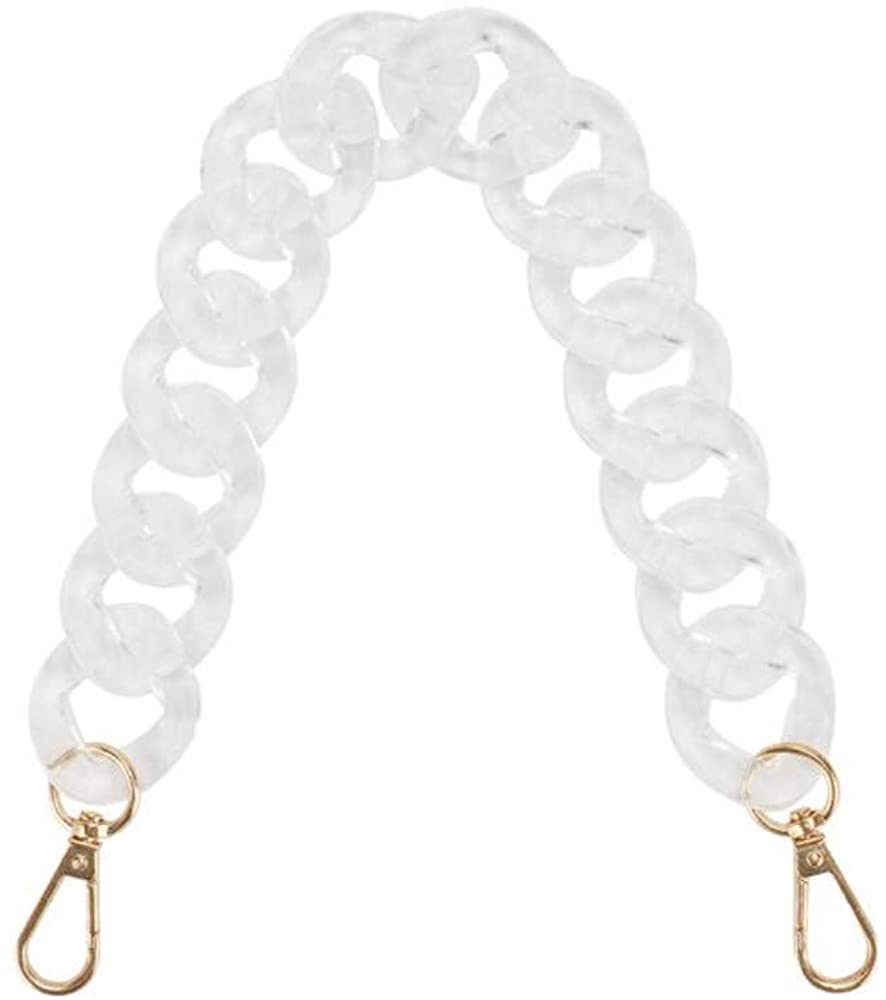 Price:$9.99 Clear Resin Removeable Replacement Chain Strap Bag Accessory for Women Handbag  Handbags   