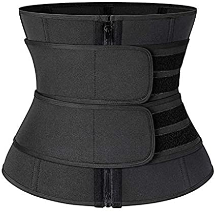 Price:$19.99 DREAM SLIM-Neoprene Waist Trainer Corset, Workout Weight Loss Sauna Belt, High Compression Sweat Body Shaper with Zipper at Amazon Women’s Clothing store