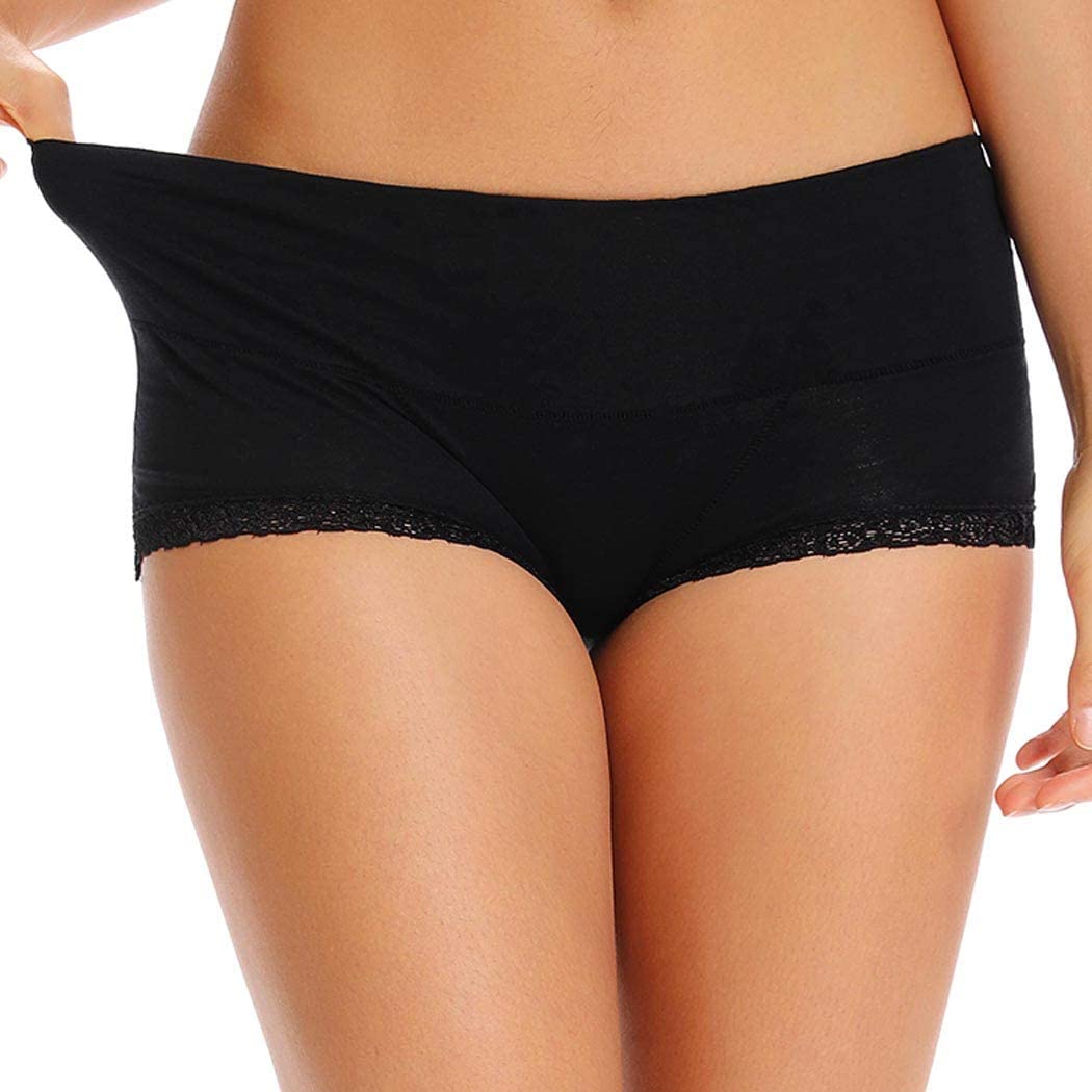 Price:$14.99 No Show Underwear Women Lace Invisible Undies Cotton Microfiber Hipster Full Cut Panties 2pack (Black 2, S) at Amazon Women’s Clothing store