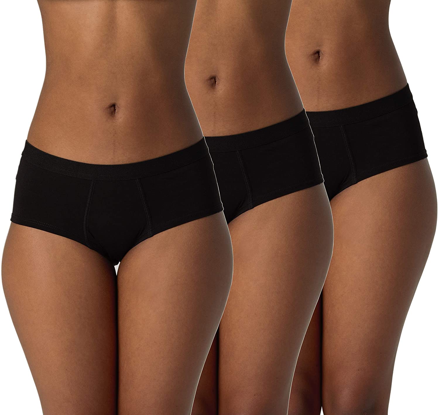 Price:$18.99 EVARI Women's Modal Cheeky Brief Soft Boyshort Panties Underwear Pack of 3 at Amazon Women’s Clothing store