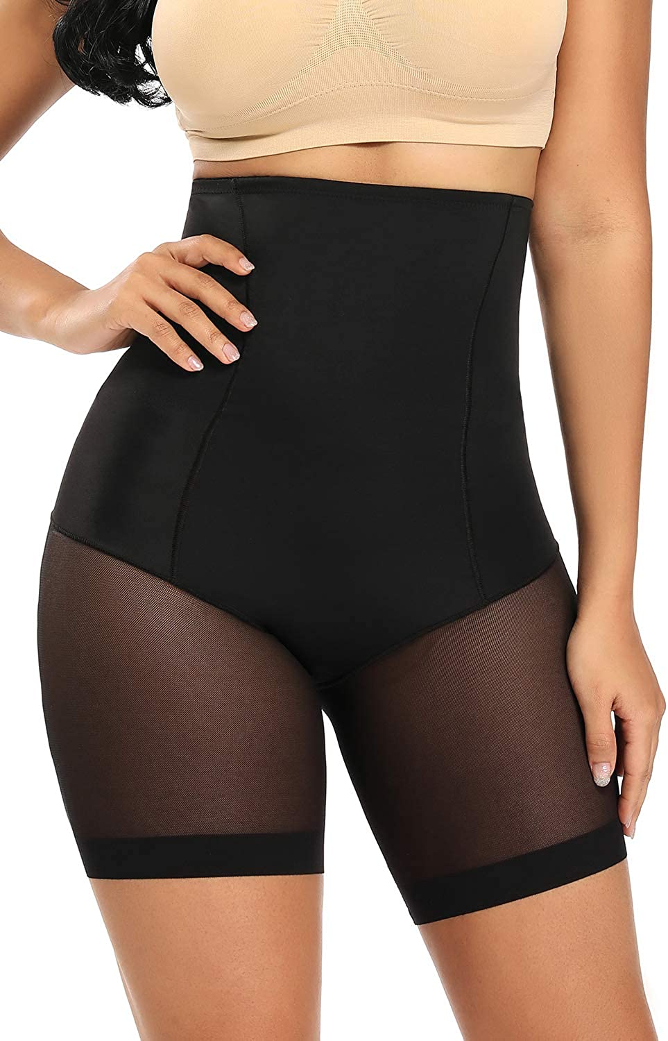 Price:$11.99 Slip Shorts for Under Dresses Tummy Control Panties High Waisted Shapewear Underwear for Women at Amazon Women’s Clothing store