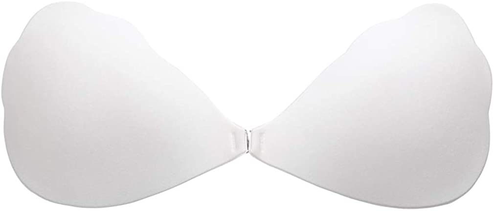 Price:$15.99    LUCKY PANDA Push up Strapless Self Adhesive Plunge Bra Invisible Backless Sticky Bras White  Clothing
