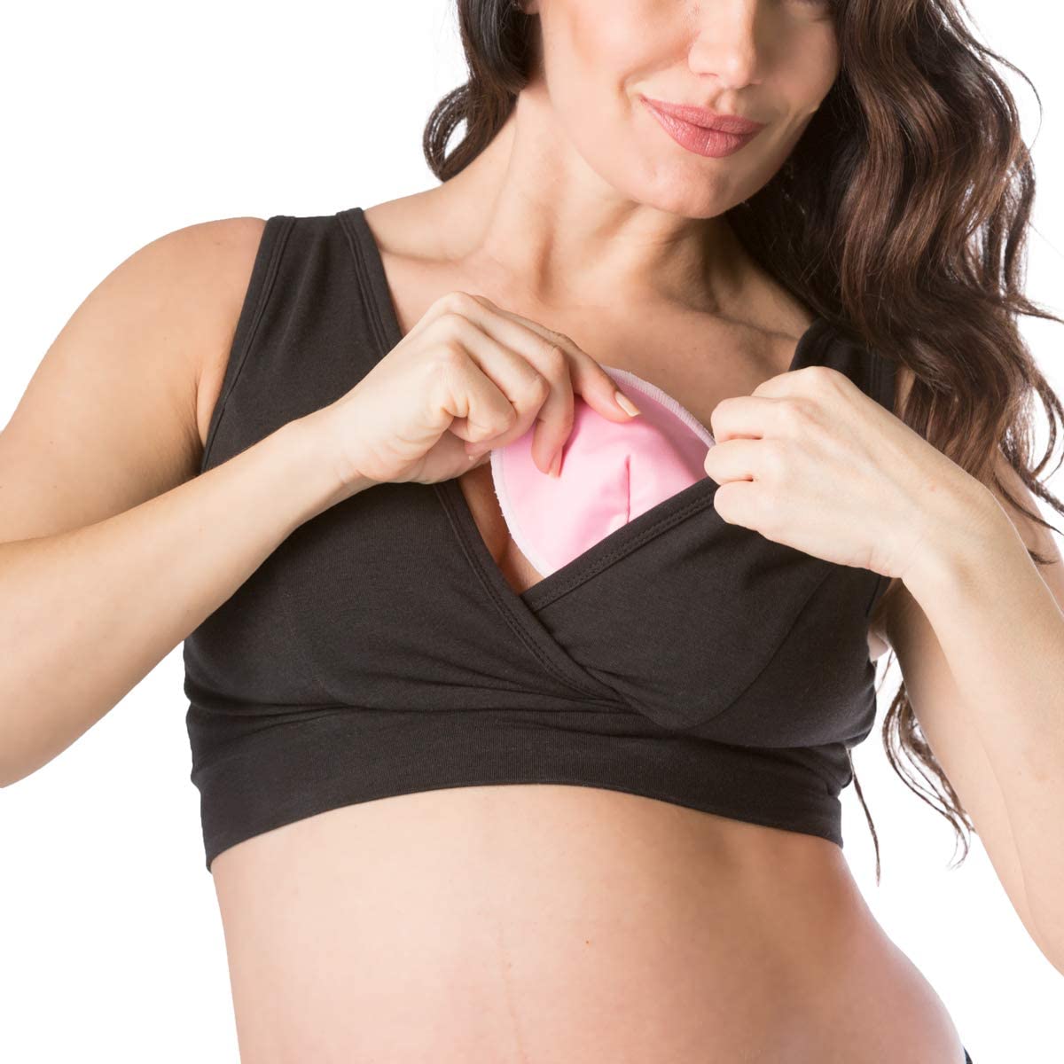 Price:$16.00 Fishers Finery Womens Wireless Maternity Nursing Bra; Nursing Pad Set Option at Amazon Women’s Clothing store