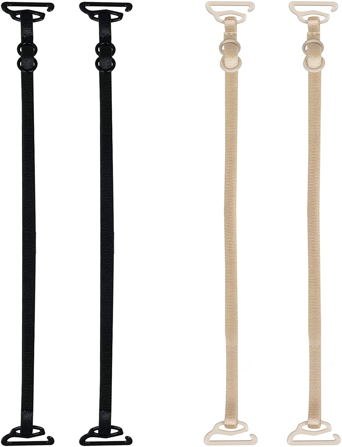 Price:$3.99 DREETINO Bra Straps, 2-Pairs Decorative Bra Straps Adjustable Black Bra Straps for Strapless Bra(Black+beige) at Amazon Women’s Clothing store