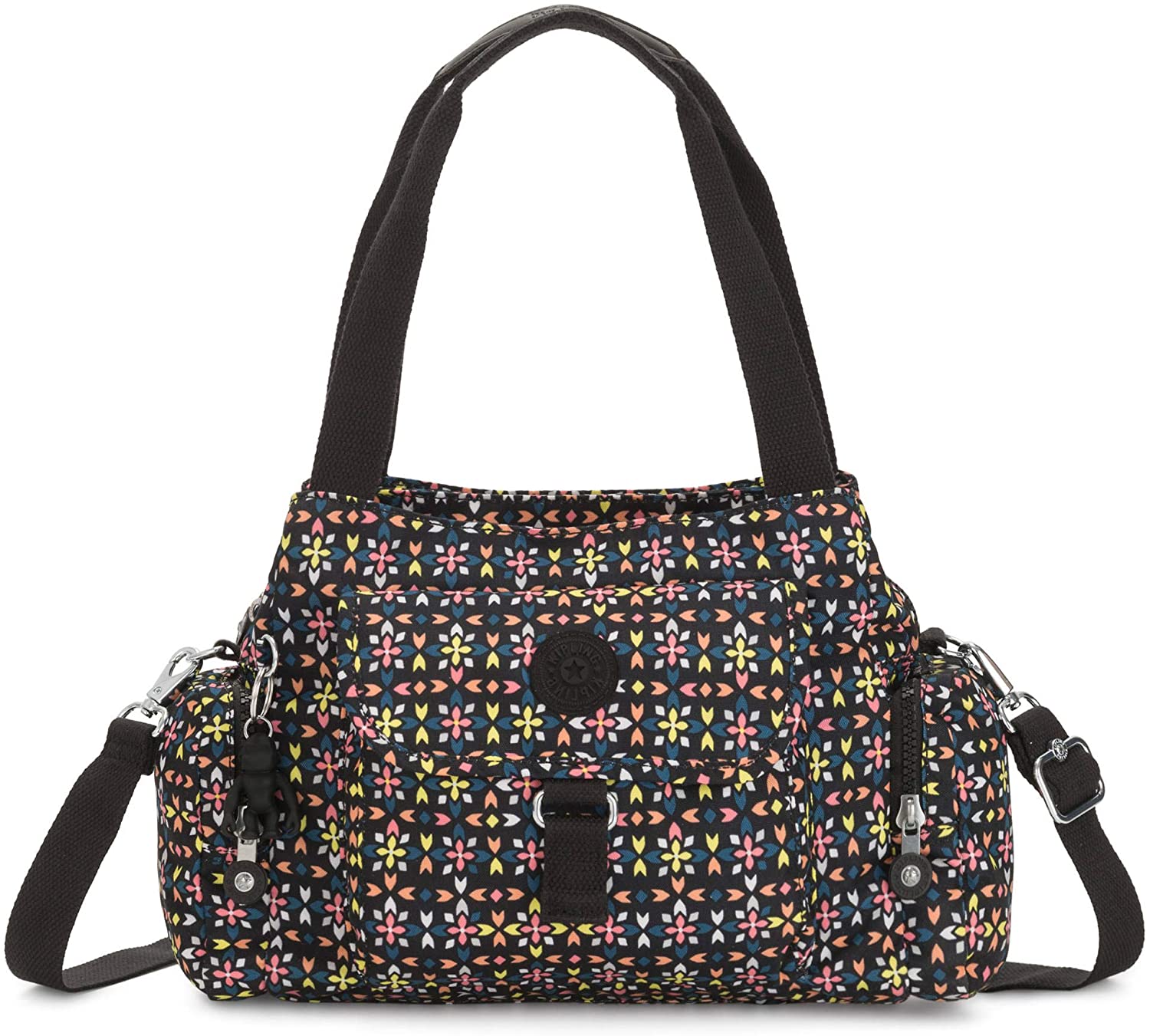 Price:$0.00 Kipling Felix Large Printed Handbag Floral Mozzaik  Handbags   