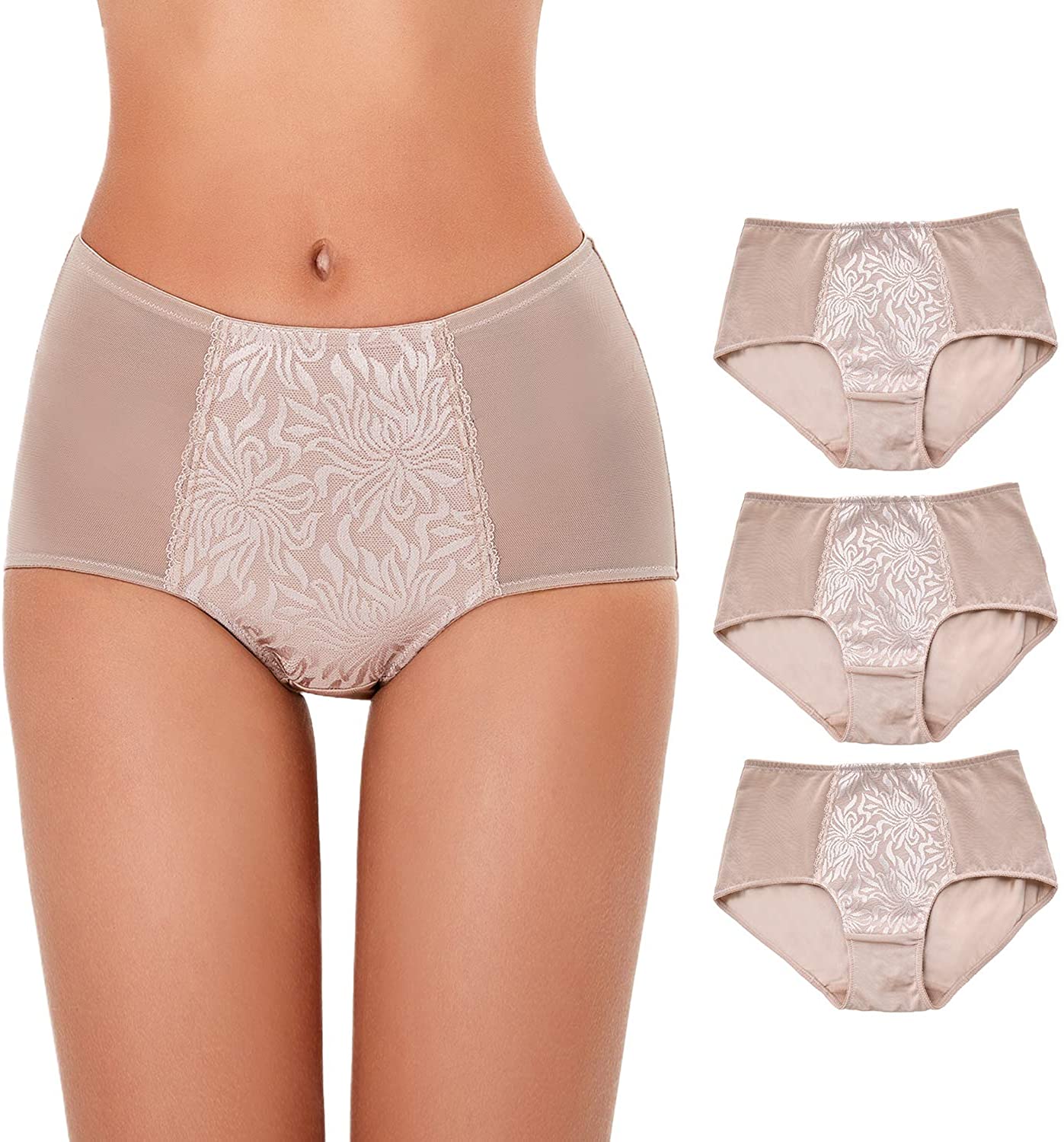 Price:$16.99 Wingslove Women's Underwear Full Coverage Mid Waist Briefs for Women Soft Breathable Ladies Panties, 3 Pack at Amazon Women’s Clothing store