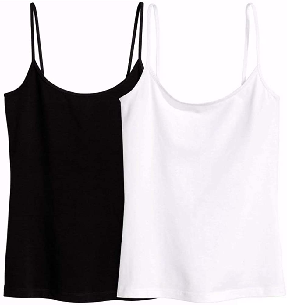 Price:$14.99 Camisole for Women, Spaghetti Strap Tank top Bamboo Basic Cami at Amazon Women’s Clothing store