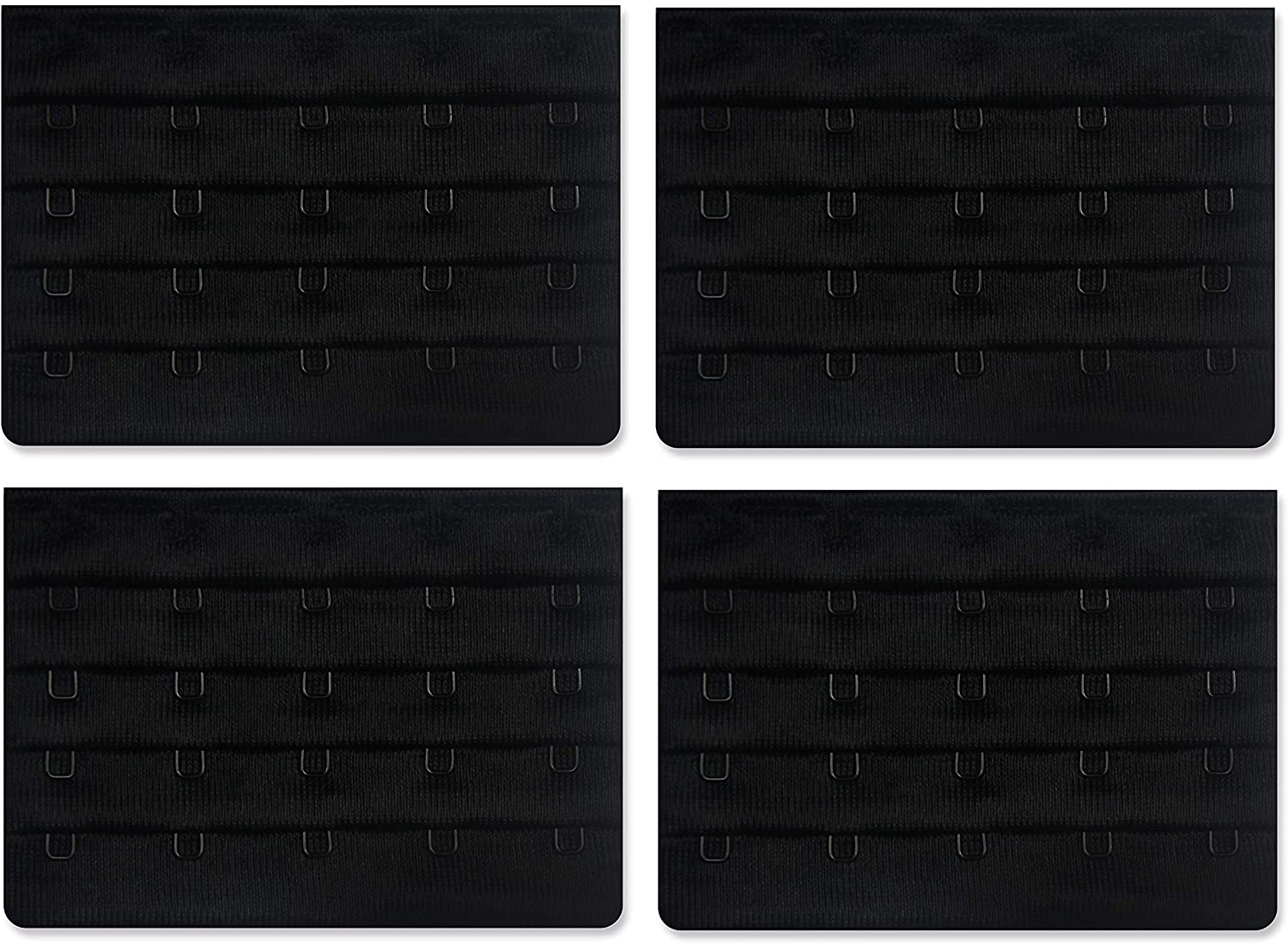 Price:$0.00 Bras Extenders for Women, Quality Comfortable Bra Extension 5 Hook, Black 4 Pack at Amazon Women’s Clothing store