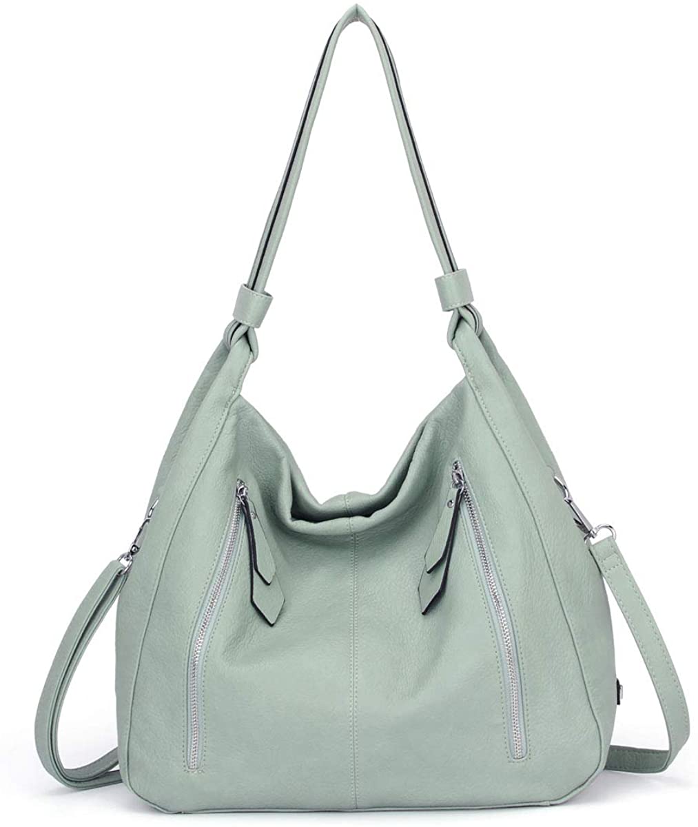 Price:$39.99    Women Handbags Shoulder Bags PU Leather Satchel Tote Bag Mutipocket Purse (K.EYRE#KL7215#U8388#718-L.GREEN)  Clothing