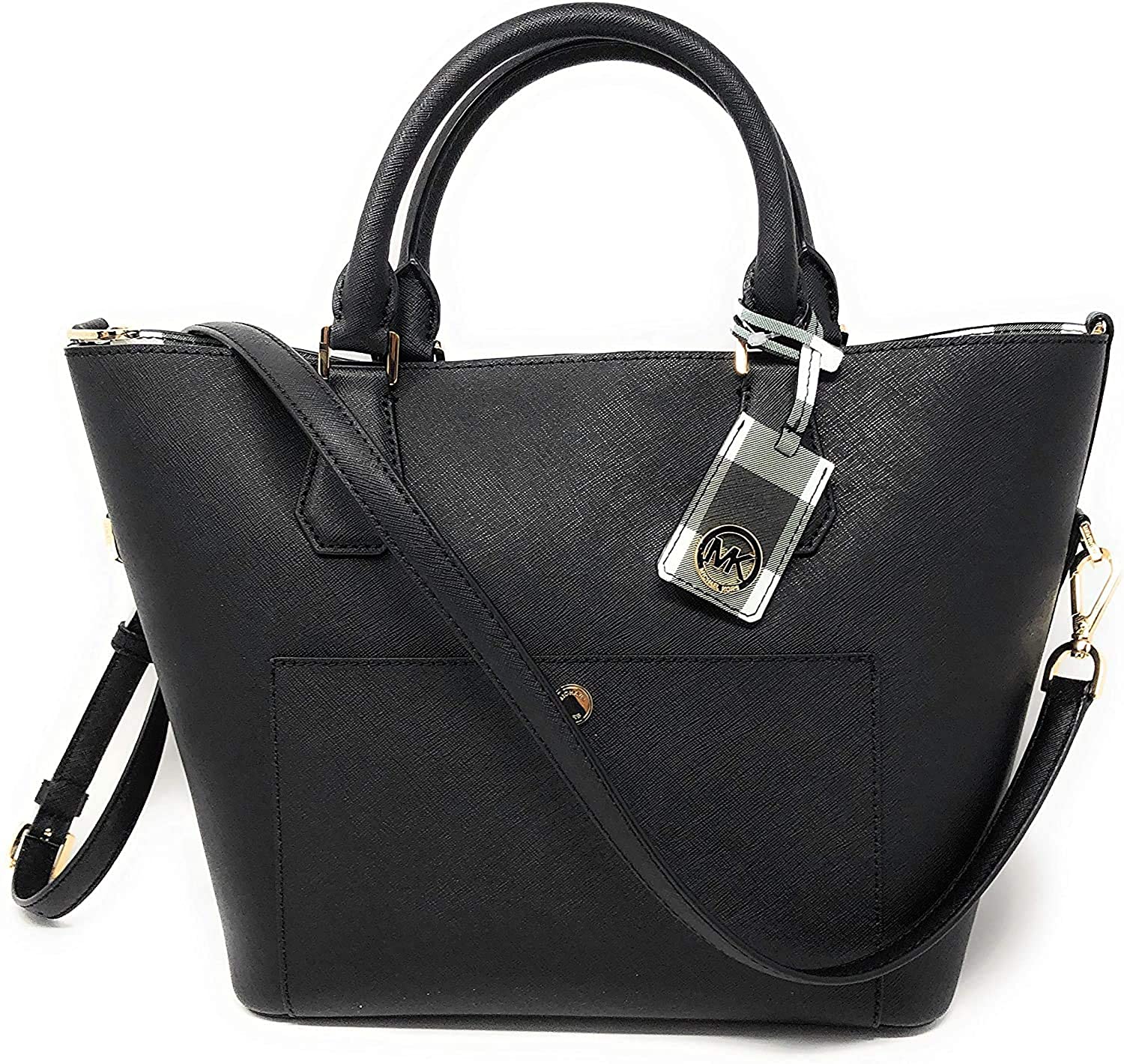Price:$158.00    Michael Kors Greenwich LG Bag Leather Black (35T8GGRT3T)  Clothing