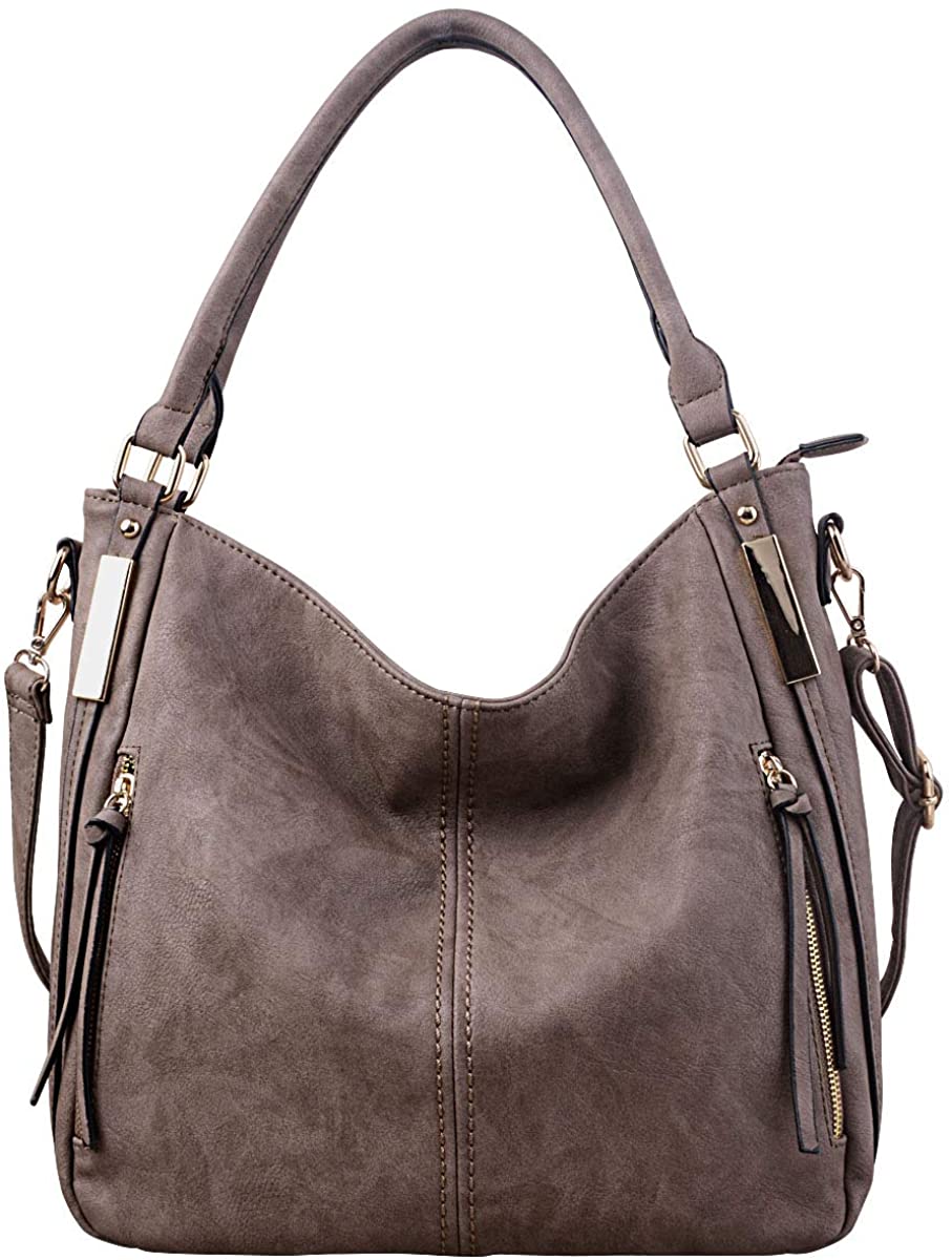 Price:$35.99    Women Handbags Hobo Shoulder Bags - AB Earth Large Designer Ladies PU Leather Purse and Bag,H004 (Earth)  Clothing