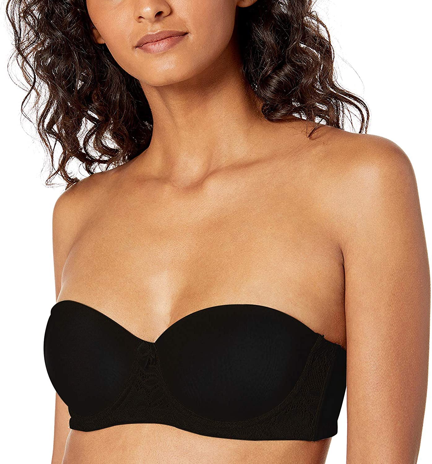 Price:$17.99 Gnowann Women's Strapless Full Figure Bra Comfort Lift Underwire Contour Plus Size Bra at Amazon Women’s Clothing store
