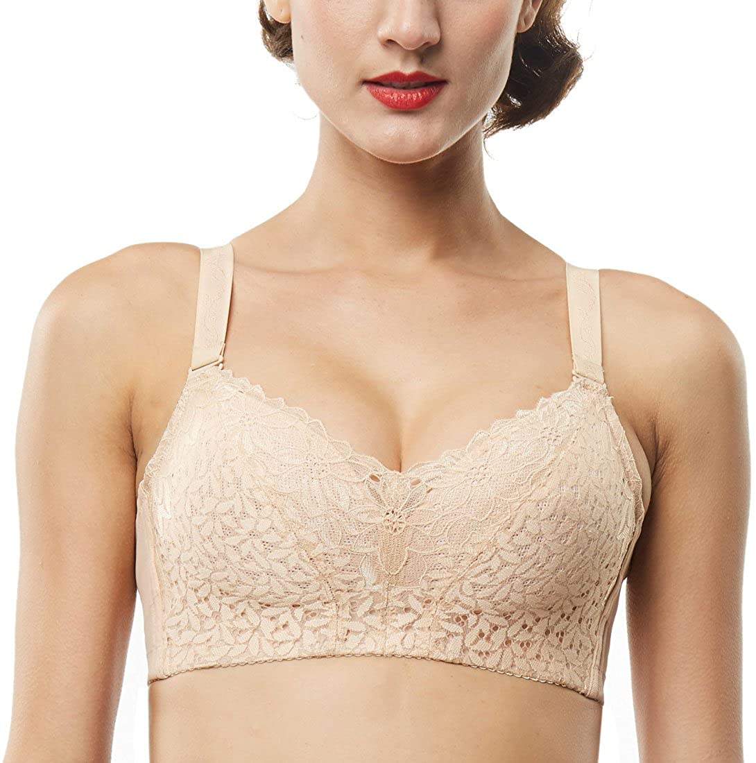 Price:$8.88 Franato Women's Full Coverage Comfortable Wirefree Lace Bra at Amazon Women’s Clothing store