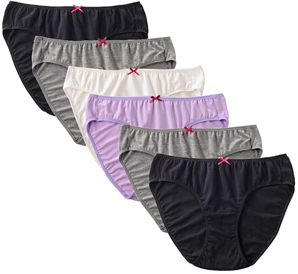 Price:$6.99 imakokoni Women's Bikini Panties, 6 Pack at Amazon Women’s Clothing store