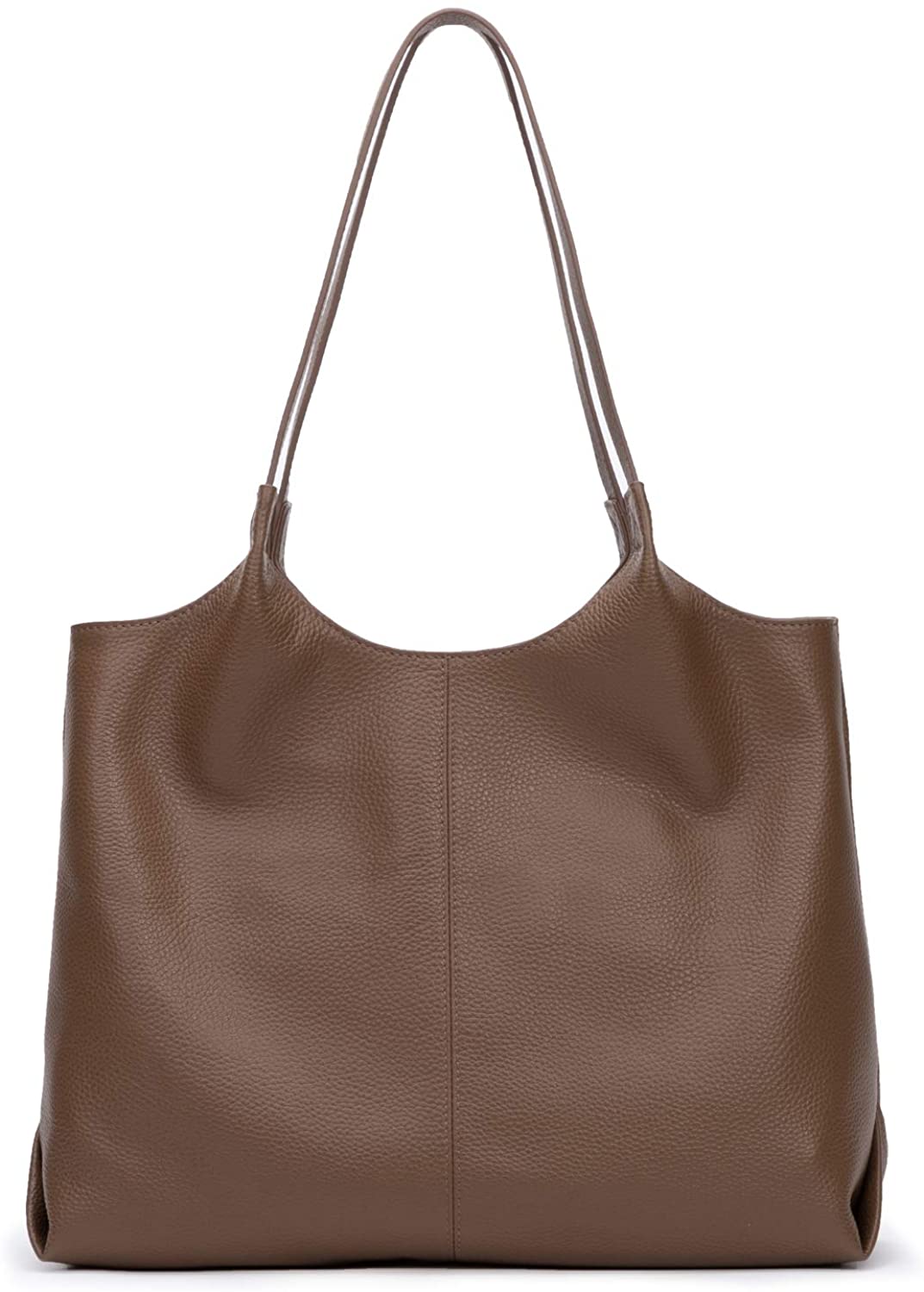 Price:$73.99    GIONAR Khaki Soft Leather Tote Handbag Womens Khaki Purse RFID Top-handle Shoulder Bag Zipper Closure  Clothing
