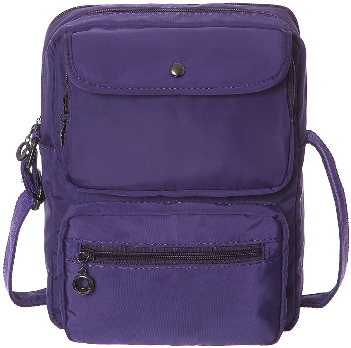 Price:$18.99 Crossbody Bag for Women, HAIDEXI Women RFID Blocking Multi-Pocketed Nylon Shoulder Bag Purse Travel Passport Bag with Credit Card Slots (Purple)  Handbags   