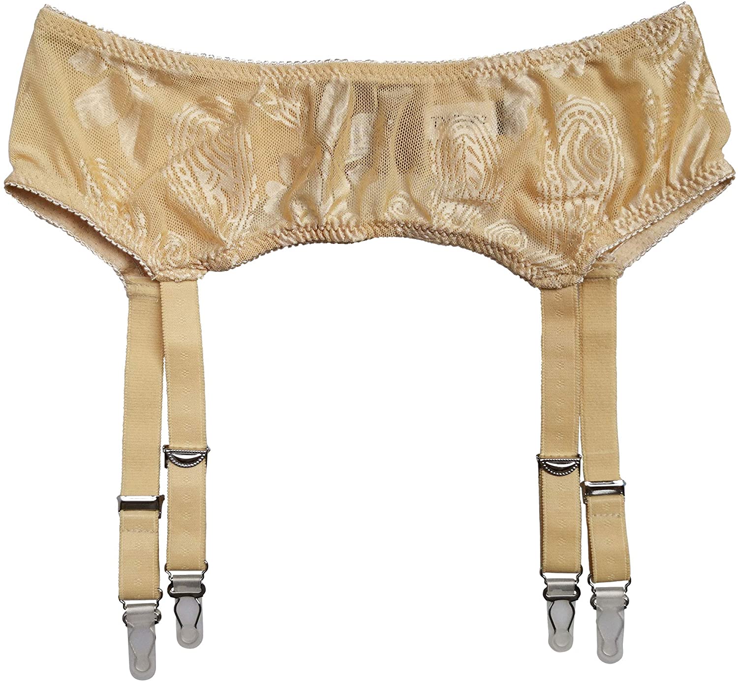 Price:$15.99    TVRtyle Golden Sexy 4 Wide Strap Metal Clips Women's Garter Belt for Stockings S502G  Clothing