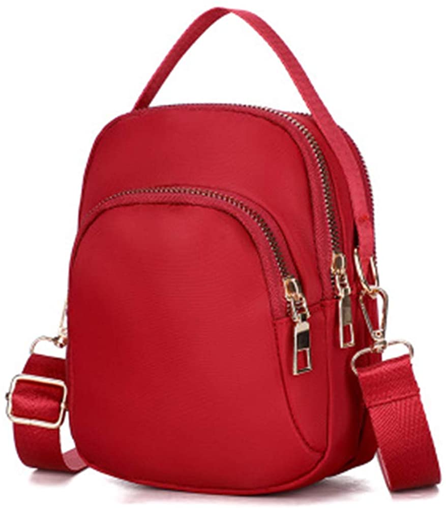 Price:$10.99 Small Crossbody Bag Phone Purse Shoulder Strap Mini Top Handle Wallet for Women Girls Teen (Red)  Handbags   
