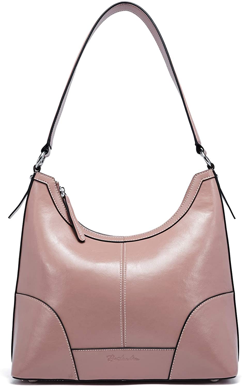 Price:$69.99    BOSTANTEN Women Leather Handbag Designer Hobo Shoulder Bag Tote Purses  Clothing