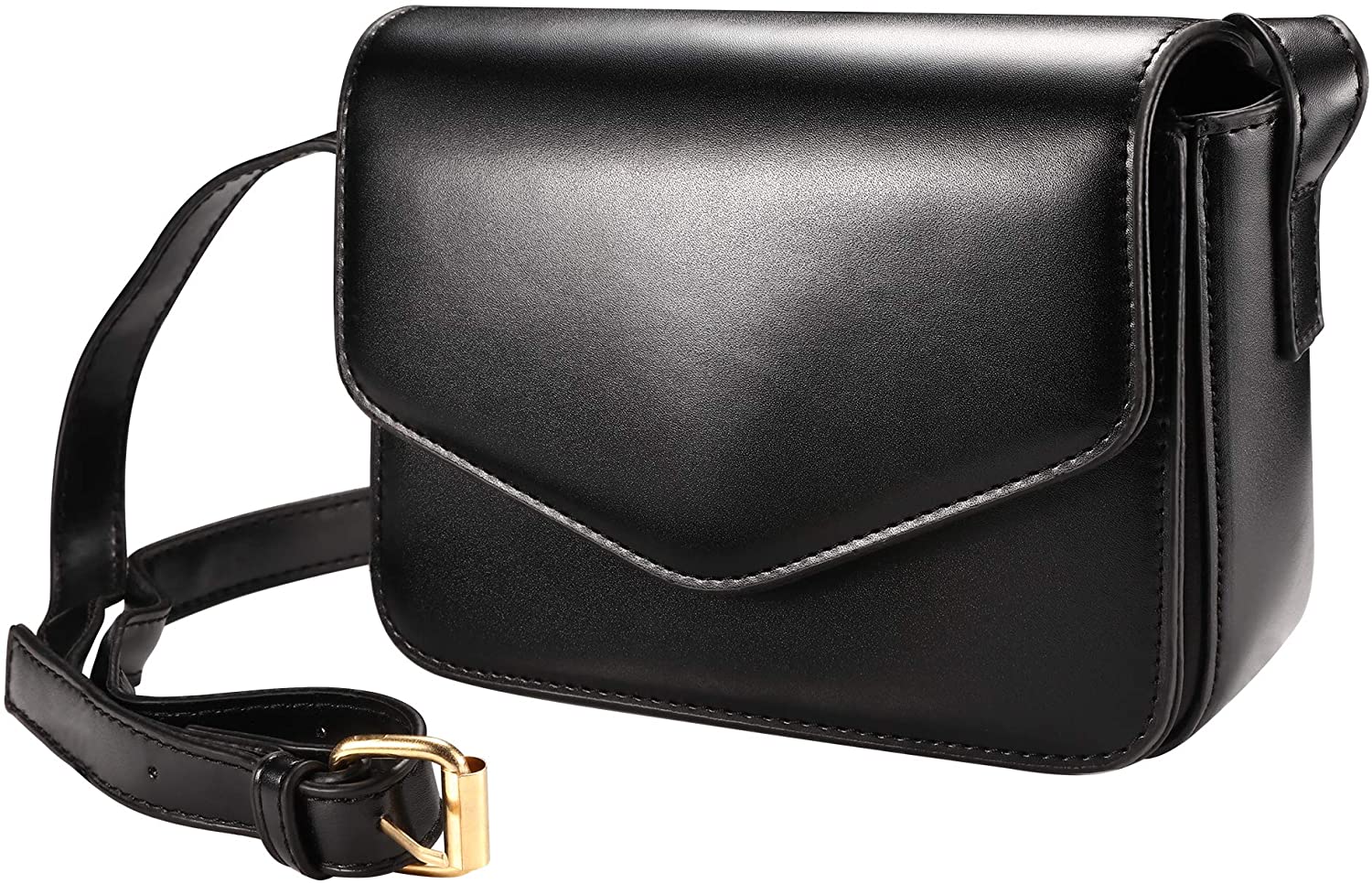 Price:$19.99 JIUFENG Chic Women Shoulder Bag Simple Retro Quality Crossbody Bag Ladies Casual Sling Bag Purse (Black)  Handbags   