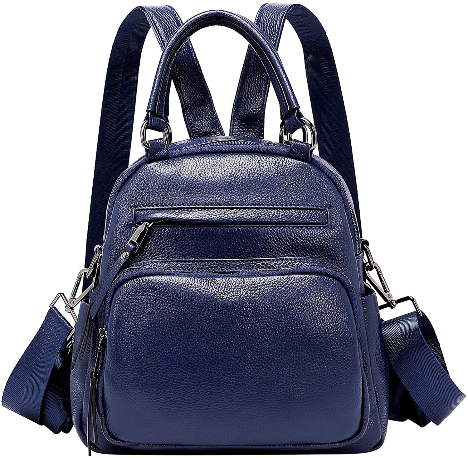 Price:$65.86    ALTOSY Genuine Leather Backpack for Women Small Convertible Backpack Purse Ladies Shoulder Bag 4 in 1 to Carry (S71 Dark Blue)  Clothing
