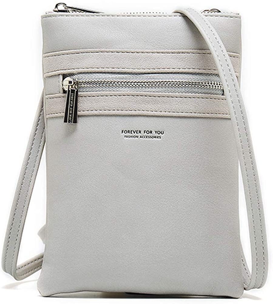 Price:$8.99 Women PU Leather Crossbody Cellphone Shoulder Bag Lightweight Purses and Handbags  Handbags   