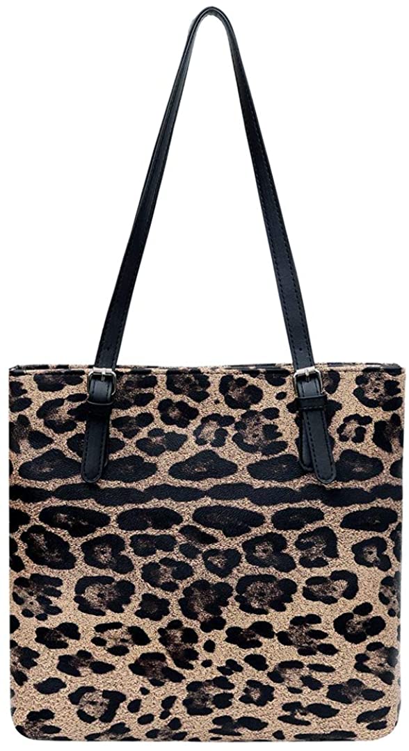 Price:$14.99 Giovacker Women's Retro Leopard Printed Shoulder Bag Handbags Clutch Purse Crossbody Handbags Messenger Bags Khaki  Handbags   