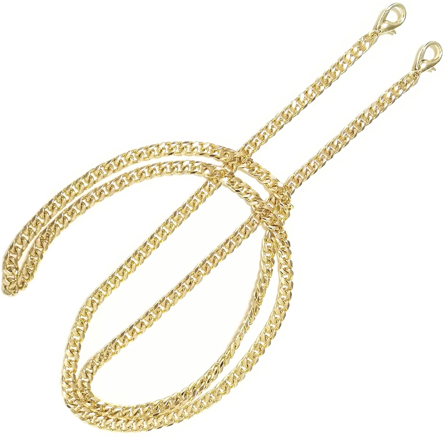 Price:$9.99    Torostra BL-G 6MM Width Chain Strap Handbags Replacement Chains for Wallet Clutch Satchel Tote Bag 47" Purse Chain Shoulder Crossbody Bags Replacement Straps Gold Plated Hardware Flat Chain - Gold  Clothing