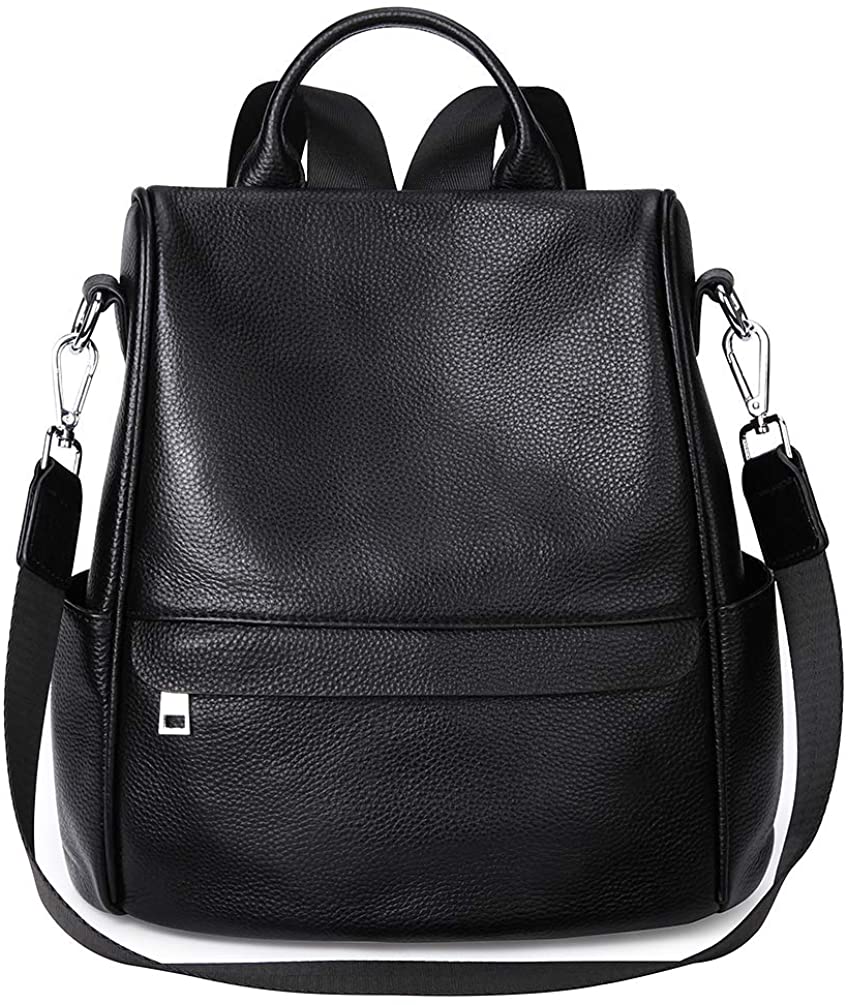 Price:$53.99    Soft Leather Backpack Women Shoulder Bag Travel Casual Purse Anti Theft Waterproof Large Size  Clothing