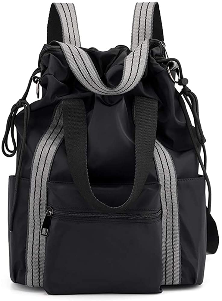Price:$20.80    Mfeo multi-functional Womens Nylon CrossBody Shoulder Bag Tote Backpack Daypacks (Black)  Clothing