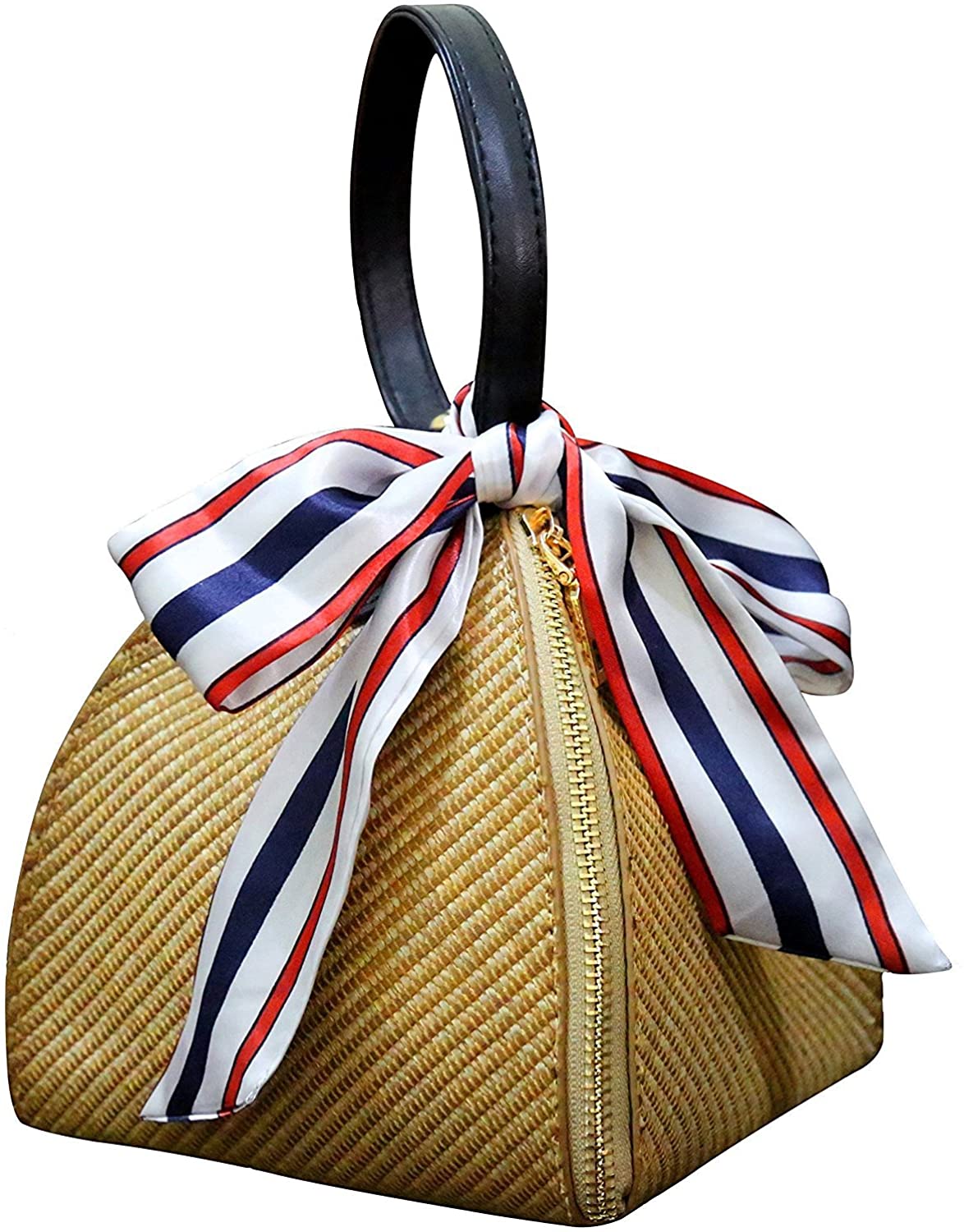 Price:$14.99    YINGAR Women Weave Straw Bag Handwoven Convertible Crossbody Shoulder Bag Summer Beach Bag and Handbags, Khaki, Free  Clothing