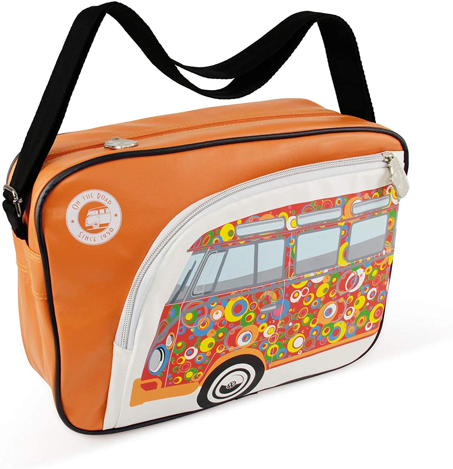 Price:$54.95    BRISA VW Collection - Volkswagen Samba Bus T1 Camper Van Shoulder Bag (Circles)  Clothing