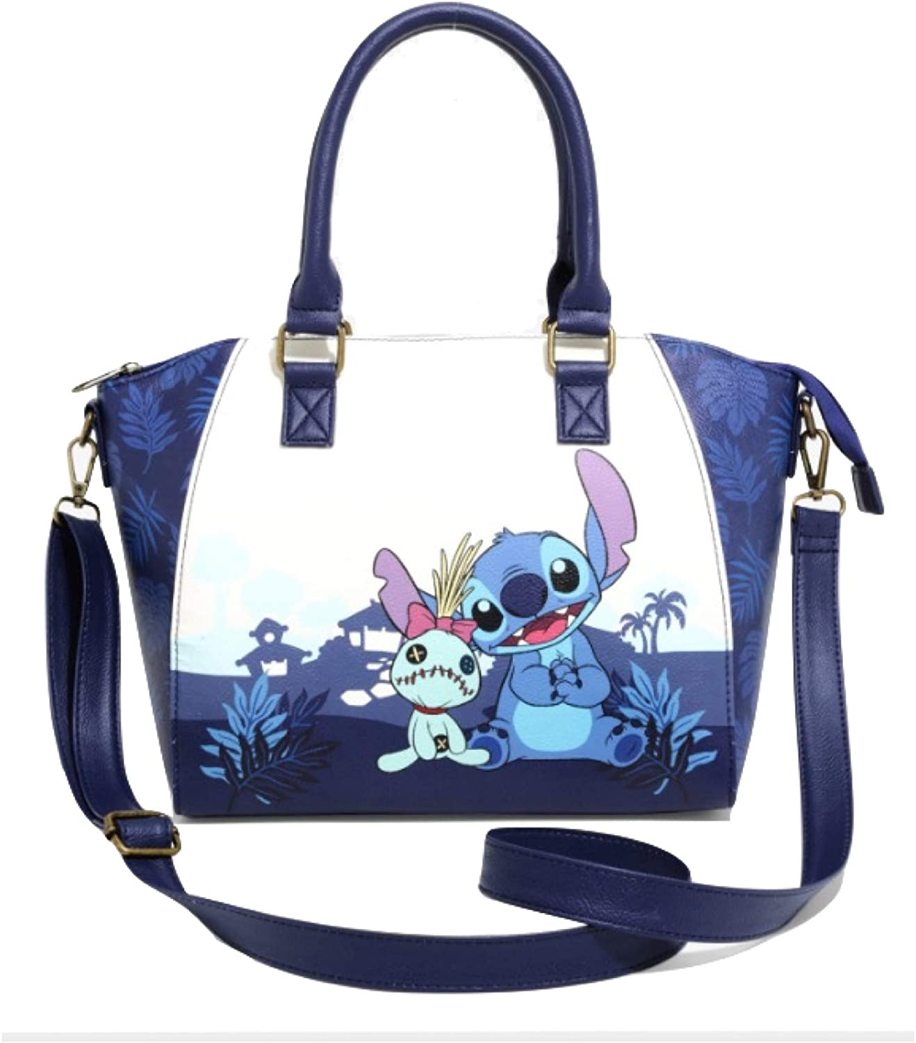 Price:$67.41    Lilo and Stitch Bag, Blue, 10" x 6" x 12"  Clothing
