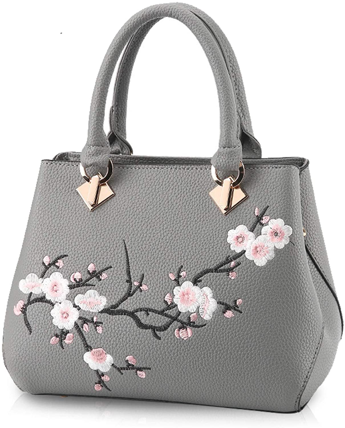 Price:$32.99 NICOLE&DORIS Casual Sweet Handbag Women Crossbody Shoulder Bag Purse Tote Commuter PU Leather Gray  Handbags   